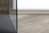 Gres porcellanato effetto legno Noon Ember NN02 - Formati: 20 X 120 Chevron 45° a pavimento, 20 X 120 a parete.